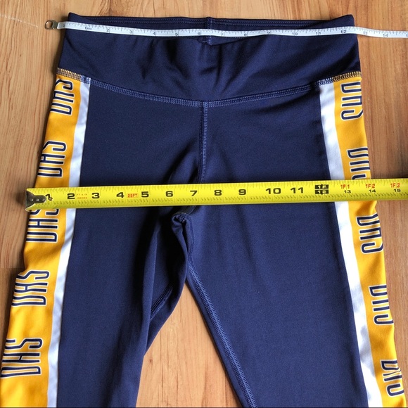 VARSITY SPIRIT Leggings Active Workout Yoga Blue Small Women’s - Picture 6 of 13